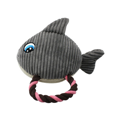 2024. gada jauna, kodumiem izturīga suņu čīkstošā rotaļlieta, čīkstoša suņa haizivju rotaļlieta Košļājamā bruņurupuča zivs mājdzīvnieku kucēns košļājamā rotaļlieta Plīša suņu aksesuāri