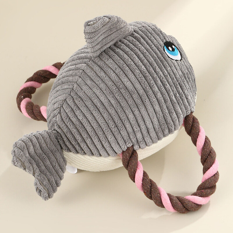 2024. gada jauna, kodumiem izturīga suņu čīkstošā rotaļlieta, čīkstoša suņa haizivju rotaļlieta Košļājamā bruņurupuča zivs mājdzīvnieku kucēns košļājamā rotaļlieta Plīša suņu aksesuāri