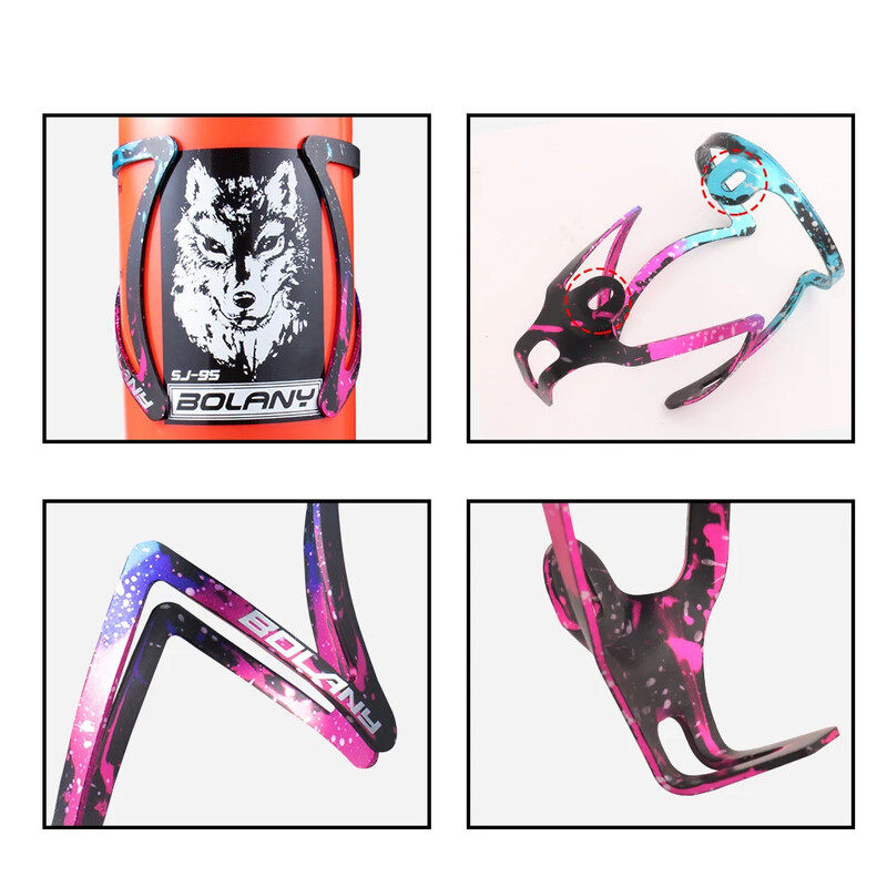 Kalnu velosipēda pudeļu turētājs velosipēda viengabala alumīnija sakausējuma pudeļu būris šosejas velosipēda ūdens glāzes turētājs Braukšanas piederumi