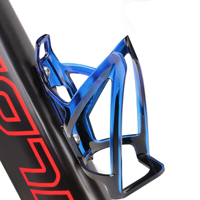 Държач за бутилка за вода за велосипед Цветен градиент Клетки за бутилка за колоездене Планински път Поставка за колба за велосипед Поставка Аксесоари за MTB велосипед