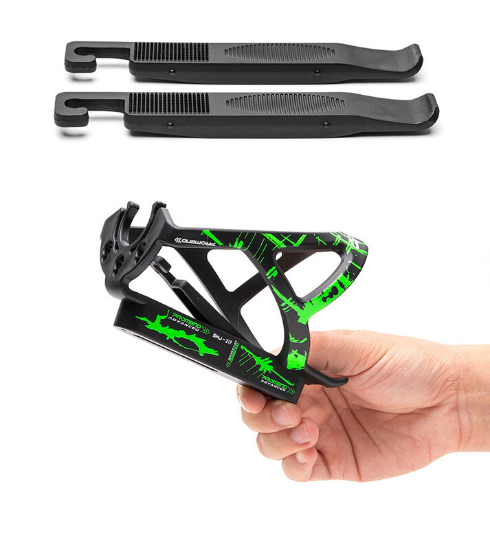 Клетка за бутилка за вода за велосипед MTB Държач за бутилка за шосеен велосипед Ултралека и силна фиксация Оборудване за циклене с инструмент за изваждане на гуми