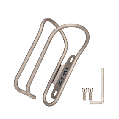 ZTTO Pure Titanium Alloy Bicycle Bottle Cage Cage High Strength Hollow Tube Лек държач за велосипедна бутилка MTB шосеен велосипед