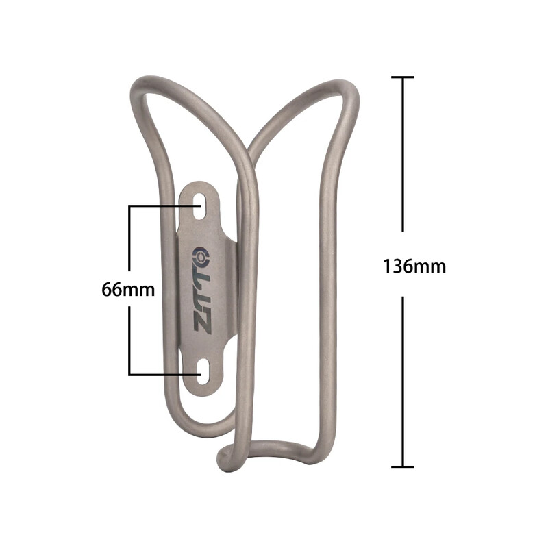 ZTTO Pure Titanium Alloy Bicycle Bottle Cage Cage High Strength Hollow Tube Лек държач за велосипедна бутилка MTB шосеен велосипед