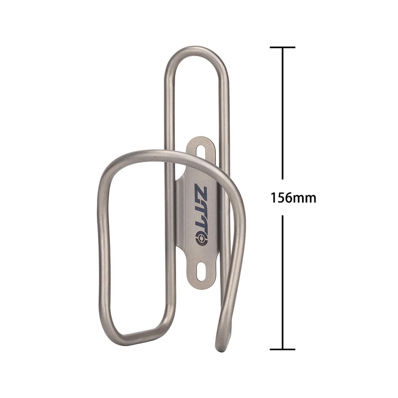 ZTTO Pure Titanium Alloy Bicycle Bottle Cage Cage High Strength Hollow Tube Лек държач за велосипедна бутилка MTB шосеен велосипед