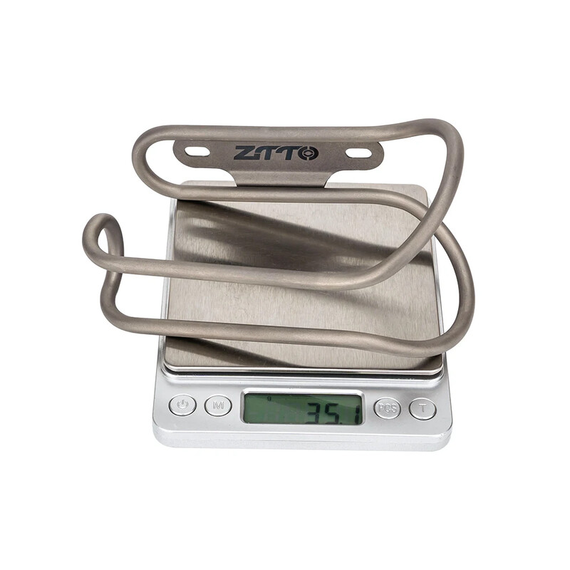 ZTTO Pure Titanium Alloy Bicycle Bottle Cage Cage High Strength Hollow Tube Лек държач за велосипедна бутилка MTB шосеен велосипед