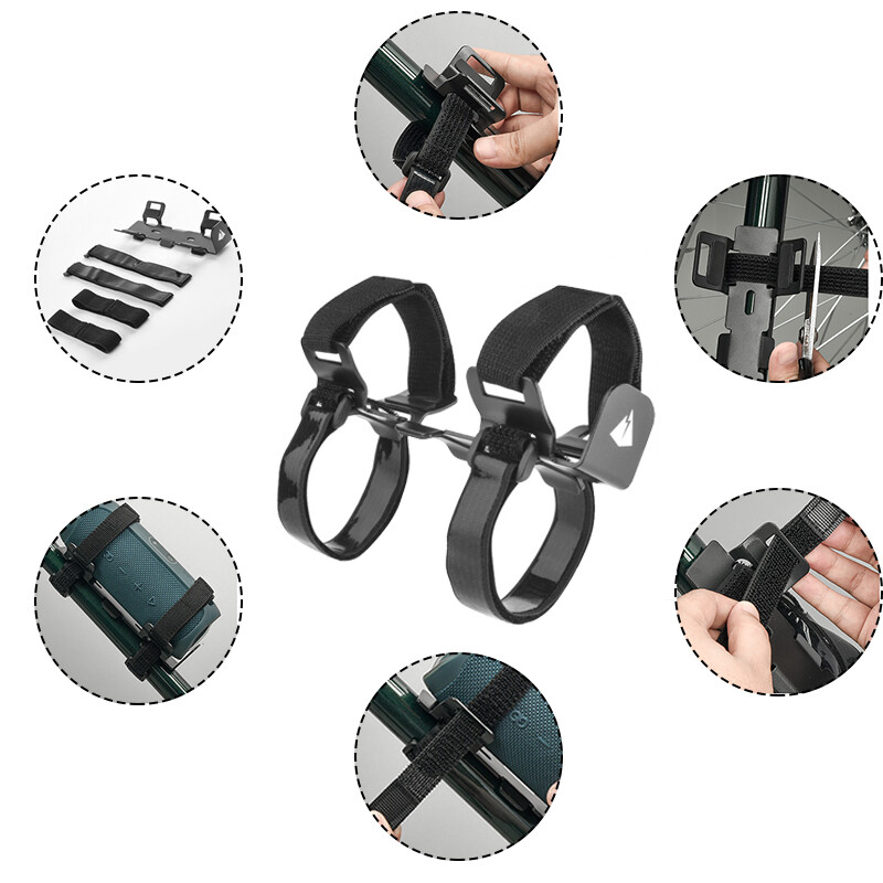 Velosipēda stiprinājuma modernizēts velosipēda pudeles siksnas turētājs ar lielāko daļu pārnēsājamo skaļruņu