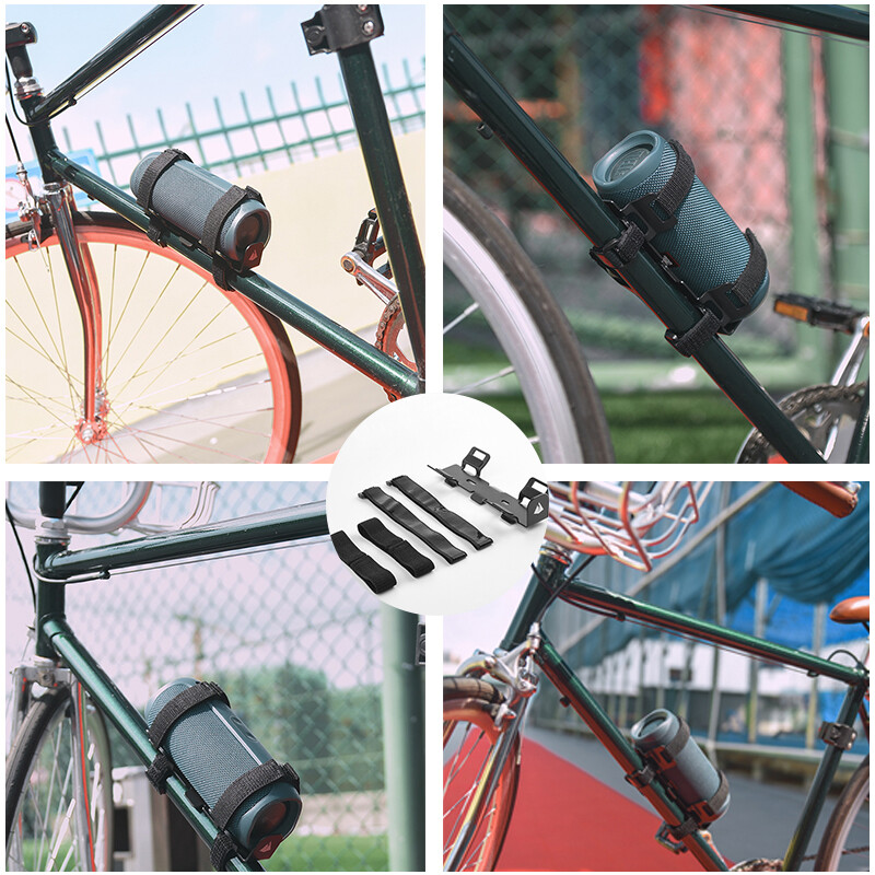 Velosipēda stiprinājuma modernizēts velosipēda pudeles siksnas turētājs ar lielāko daļu pārnēsājamo skaļruņu