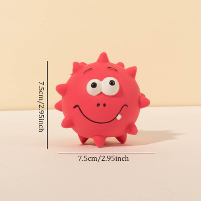 Jauka, čīkstoša mājdzīvnieku suņa interaktīva košļājamā rotaļlieta kucēna kodumiem izturīga, ērkšķu zobu tīrīšanas rotaļlieta, košļājamā rotaļlieta suņiem, piederumi