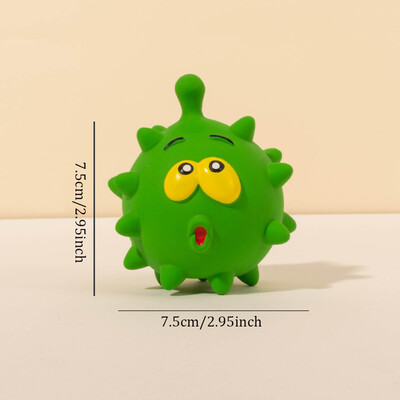 Jauka, čīkstoša mājdzīvnieku suņa interaktīva košļājamā rotaļlieta kucēna kodumiem izturīga, ērkšķu zobu tīrīšanas rotaļlieta, košļājamā rotaļlieta suņiem, piederumi