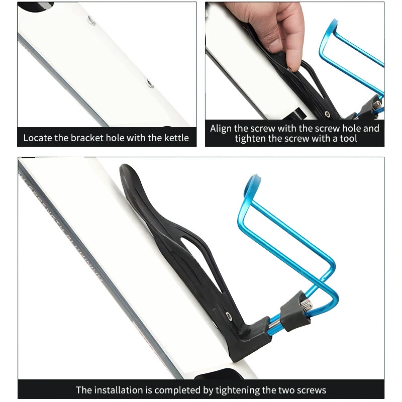 Регулируем държач за бутилка за вода за велосипед Алуминиева сплав Лека клетка за чаша за вода за велосипед Универсална стойка за напитки Аксесоари за колоездене