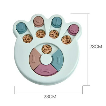 Slow Feeder Increase Puppy Dog Puzzle Interactive Toys, Dispenser Food, Slowly Eating NonSlip Bowl Pet Cat Dogs Game Training