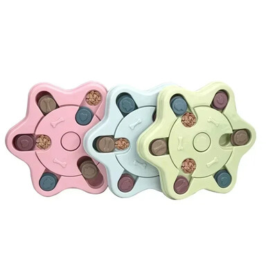 Slow Feeder Increase Puppy Dog Puzzle Interactive Toys, Dispenser Food, Slowly Eating NonSlip Bowl Pet Cat Dogs Game Training