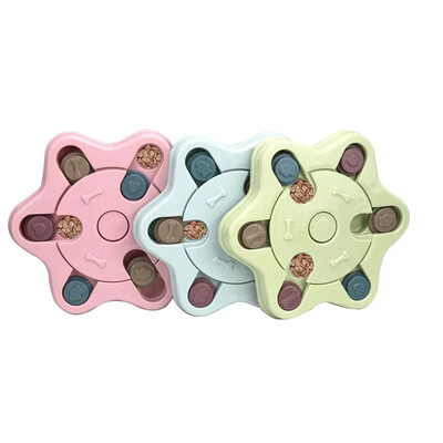 Slow Feeder Increase Puppy Dog Puzzle Interactive Toys, Dispenser Food, Slowly Eating NonSlip Bowl Pet Cat Dogs Game Training