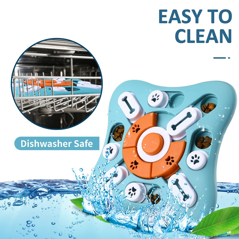 Interaktīvas suņu kārumu mīklu rotaļlietas IQ trenēšanai un garīgai stimulēšanai, jautra lēnā barotava, lielas vidējas mazas suņu bagātināšanas rotaļlietas