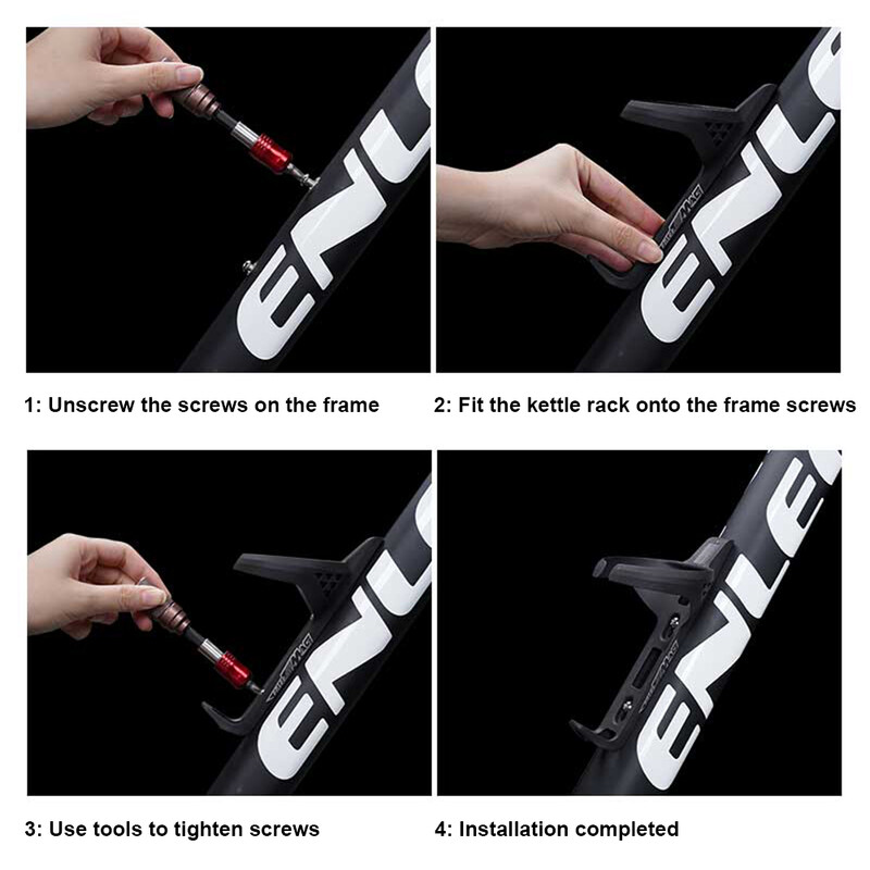 ENLEE velosipēda ūdens pudeļu turētājs viegls MTB šosejas velosipēda pudeļu korpuss, oglekļa šķiedras riteņbraukšanas triatlona kausa turētāja izjādes daļas