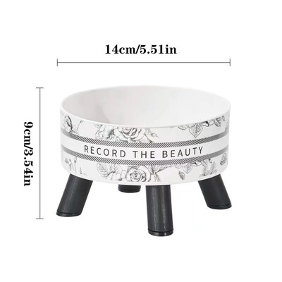 Zdjela za mačke protiv prevrtanja od nehrđajućeg čelika posuda za hranjenje i vodu visoka stopala velika usta pribor za hranu za mačke i pse u obliku cvijeta