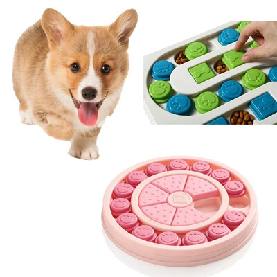 Câini Puzzle Jucării Slow Feeder Interactiv Creștere Puppy IQ Dozator de alimente Mănâncă încet Bol antiderapant Pet Cat Cat Dog Training