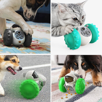 Dog Food Toys Pet Puzzle Interactive Tumbler Balance Car Funny Toy Food Slow Dispenser Eater Pet Dog Cat Training Stocks for Pets