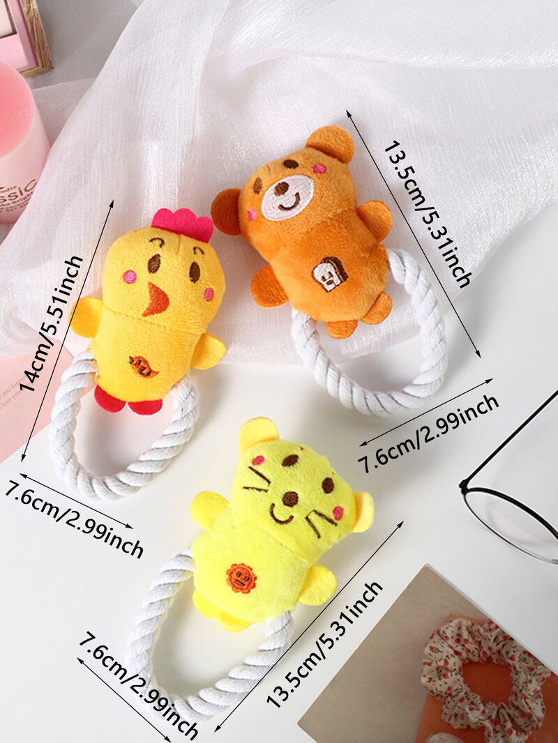 1 τμχ-Pet Companion Λούτρινα Παιχνίδια, Διαδραστικά Παιχνίδια Σκύλου Παιχνίδια Δαγκώματος - Τυχαία χρώματα