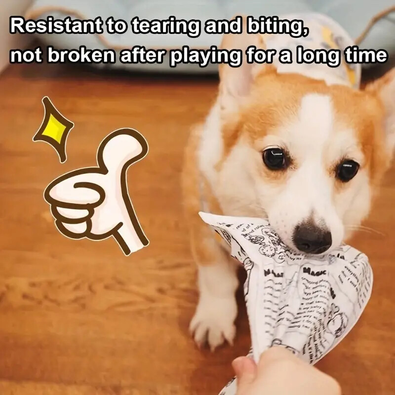 1 kom zvučna igračka za kućne ljubimce otporna na trganje Simulacija škripe novina Igraća karta KQJ Interaktivni Corgi Teddy Puppy otporan na zube