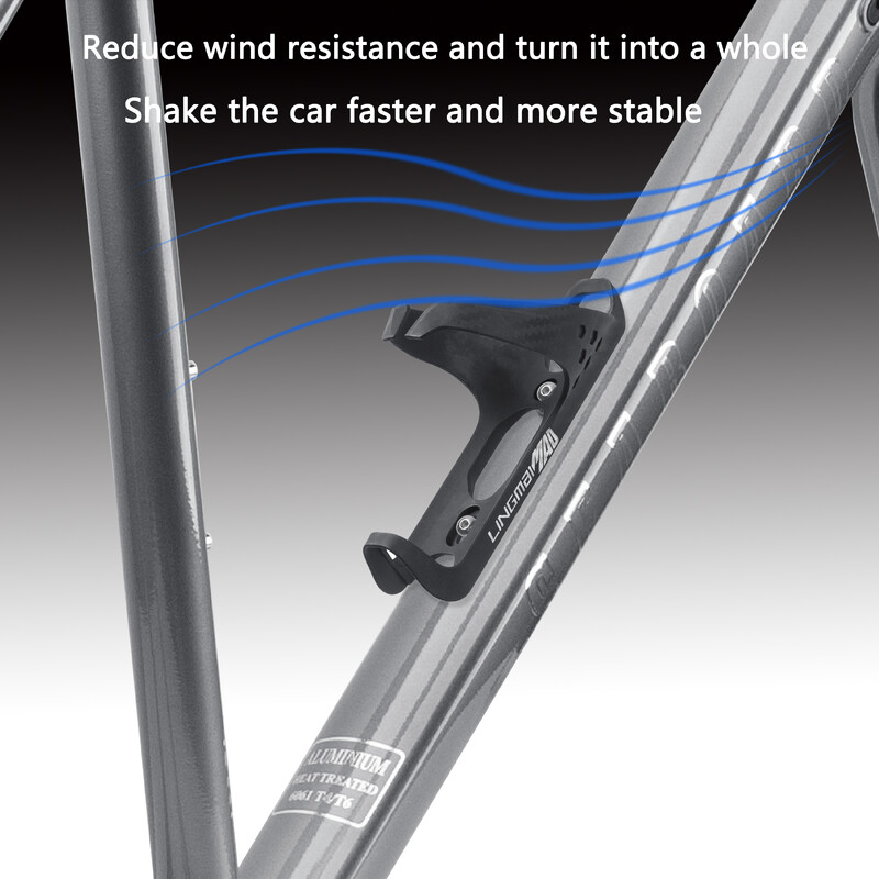 LINGMAI pilnas oglekļa šķiedras velosipēda ūdens pudeļu korpuss MTB šosejas velosipēda pudeļu turētājs īpaši viegls riteņbraukšanas aprīkojums matēts/spīdīgs