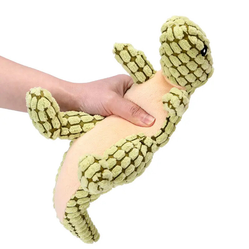 1 gab. Dinozauru dizaina mājdzīvnieku slīpēšanas zobi čīkst plīša rotaļlieta Izturīga košļājamā rotaļlieta suņu interaktīvai piegādei