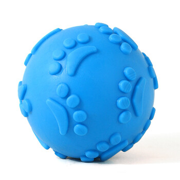 Dog Chew Squeaky Toy Ball Squeaker Chew Ball Toy Latex Instructible Outdoor Squeak Играчки за кучета за малки, средни и големи породи