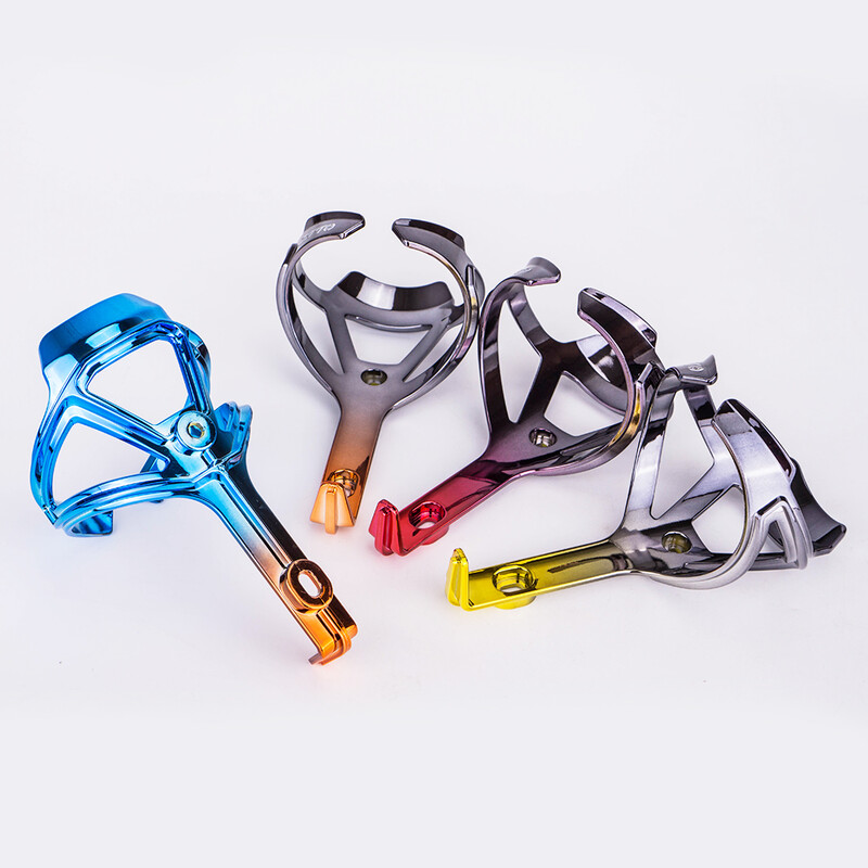 ZTTO itin lengvas dviračio butelio narvas, plastikinis spalvingas gradiento plento dviračio puodelio laikiklis vandens butelio laikiklio laikiklis MTB priedai