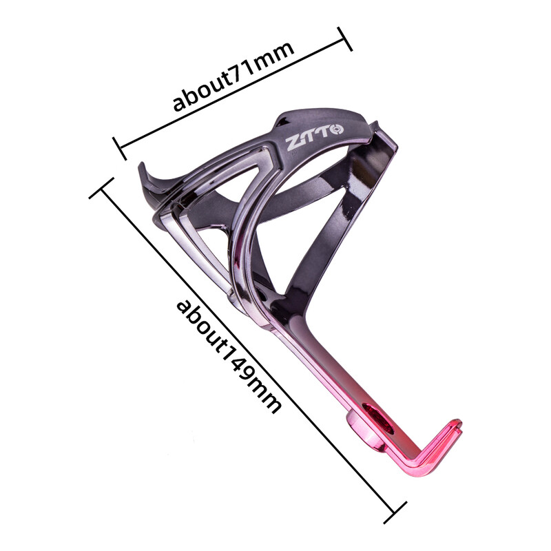 ZTTO itin lengvas dviračio butelio narvas, plastikinis spalvingas gradiento plento dviračio puodelio laikiklis vandens butelio laikiklio laikiklis MTB priedai