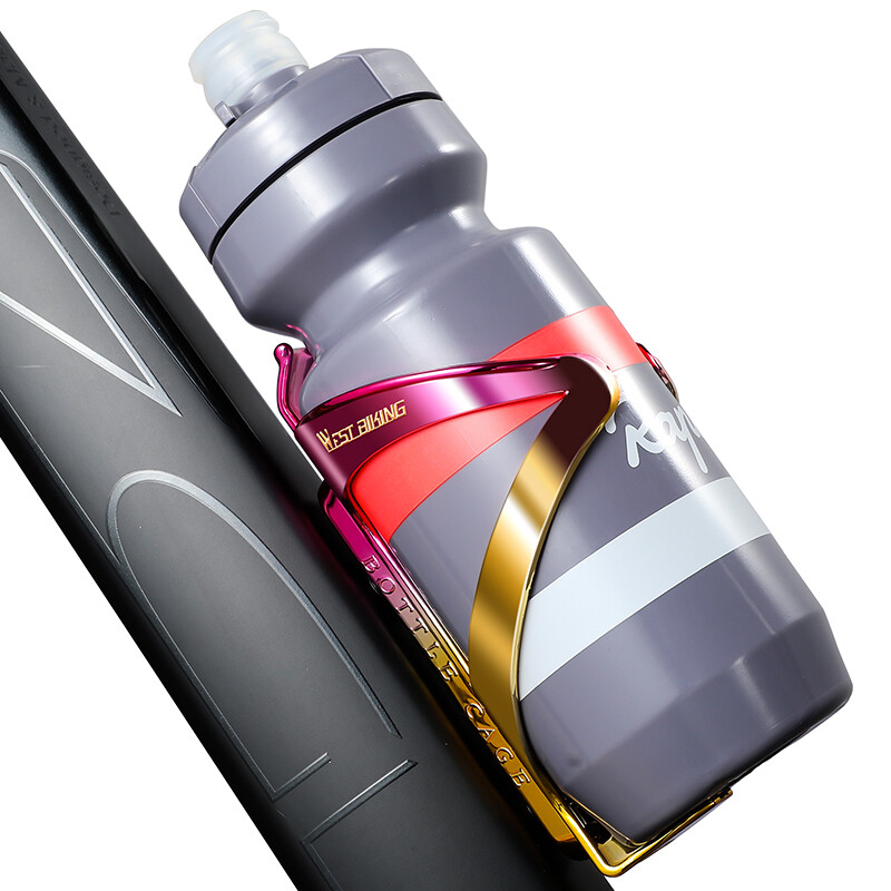 WEST BIKING dviračio butelių laikiklis Lengvas MTB vandens butelių laikiklis Spalvingas gradiento dengtas butelių laikiklis kalnų plento dviratis