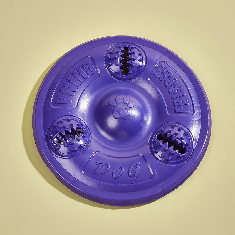 1 violeta lolojumdzīvnieku barības noplūdes rotaļlieta frisbija mājdzīvnieku piederumi pastaigu suņiem, suņu ķircināšanai, apmācāmiem suņiem un mājdzīvnieku apmācības frisbijiem