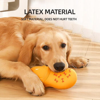 HOOPET Dog Toys Sound Latex Παντόφλες Ανθεκτικές στο δάγκωμα Αυτοθερμαινόμενες Ανία Puppy Corgi Large Dog Pet Dog Supplies