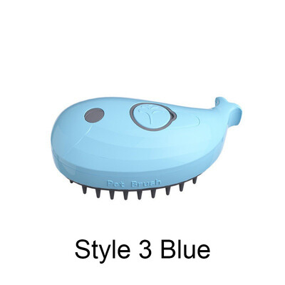 Steamy Brush Електрически спрей Четка за котешка коса 3в1 Инструмент за обезкосмяване на домашни любимци Въртяща се на 360° дръжка Силиконова многофункционална масажираща гребен