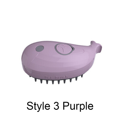 Steamy Brush Електрически спрей Четка за котешка коса 3в1 Инструмент за обезкосмяване на домашни любимци Въртяща се на 360° дръжка Силиконова многофункционална масажираща гребен