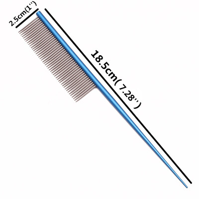 Hrebene na starostlivosť o domáce zvieratá, kefa z hliníkovej zliatiny pre psov, masážne nástroje na hraničné uzly, profesionálne salóny, čistenie mačacích chlpov, hrebene na polmesiac
