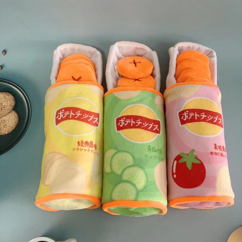 Mājdzīvnieku kartupeļu čipsi Barība Rotaļlietas Kaķu un suņu Rotaļlietas Mājdzīvnieku šņaukšanai Uzkodas Plīša Kartupeļu čipsi Izturīgi pret kodumiem un Slīpēšana Mājdzīvnieku produkti Kucēns