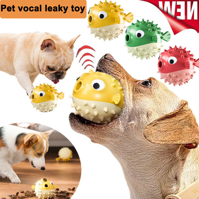 Pet Vocal Toys Leaky Food Design Čisti zubi, škripi zubima, otporan na ugriz Samozabava Interaktivne igračke Release Pet Energy Toy