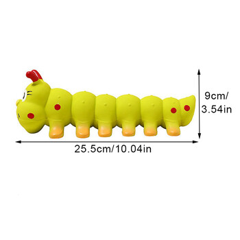 Παιχνίδι Latex Caterpillar Shape Pet Squeaky Dog Chew για σκύλους για μικρούς μεσαίους μεγάλους σκύλους Διαδραστικά παιχνίδια για κουτάβια προμήθειες για κατοικίδια