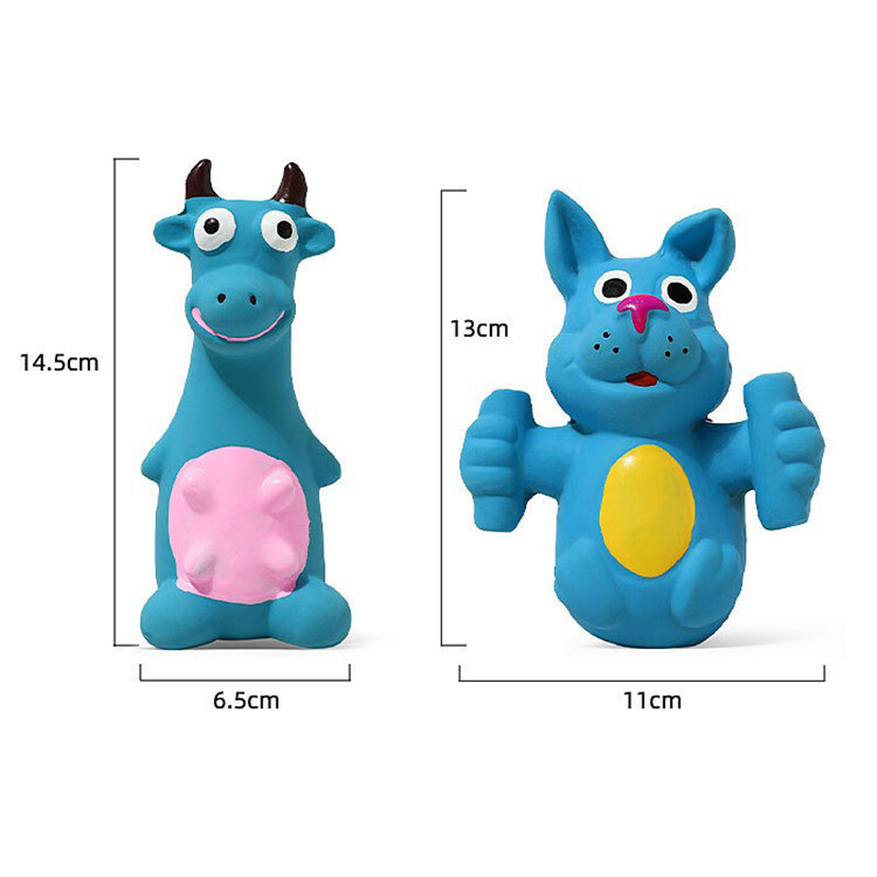 Igračka za žvakanje pasa Pas od lateksa u obliku krave Igračke za kućne ljubimce Squeaky za male srednje velike pse Čišćenje zubi Pas Puppy Zvučna igračka Potrepštine za kućne ljubimce