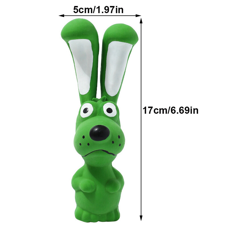 Pas Gumena igračka za žvakanje u obliku zeca Pet Squeaky Igračke za male srednje pse Interaktivno čišćenje zubi Zvučna igračka za pse Potrepštine za kućne ljubimce