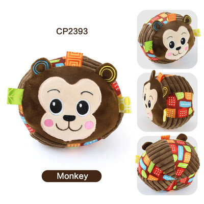 Плюшени кучешки гласови играчки Топки Мека козина Ратанови топки Движещи се мелодии Забавни и интерактивни играчки за домашни кучета Играчки за дъвчене Форма на животно