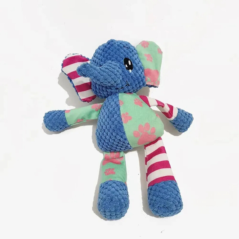 Плюшени играчки за кучета Животни във форма Устойчиви на ухапване Скърцащи играчки Вельветови играчки за кучета за малки големи кучета Кученца Аксесоари за обучение на домашни любимци