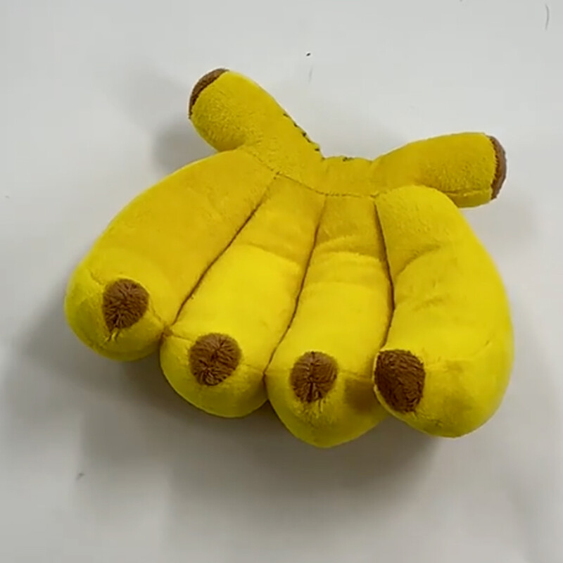 Yellow Banana Squeak Dog Rotaļlieta Košļājama plīša skaņa Mājas rotaļlieta