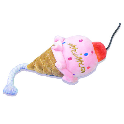 Super Pet Dog saldējuma formas plīša rotaļlieta, kas rada skaņas, interaktīva mājdzīvnieku suņu rotaļlieta, ko var izmantot iekštelpās un ārā