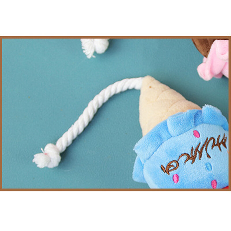 Super Pet Dog saldējuma formas plīša rotaļlieta, kas rada skaņas, interaktīva mājdzīvnieku suņu rotaļlieta, ko var izmantot iekštelpās un ārā