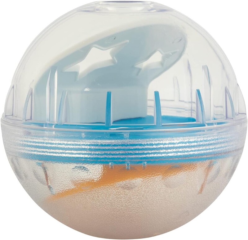 IQ kārumu dozators suņu kārumu dozators rotaļlieta bumbu interaktīva suņu rotaļlieta — 4 collu suņu barības rotaļlietas stimulācija, lēns padevējs