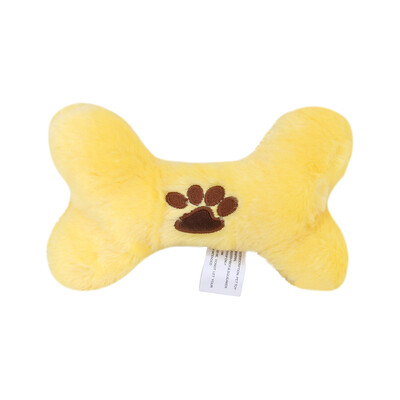 Плюшен звук от кости Играчка за кучета Скърцане Играчка за домашни любимци Чисти зъби Интерактивно обучение Кученце Аксесоари за домашни любимци