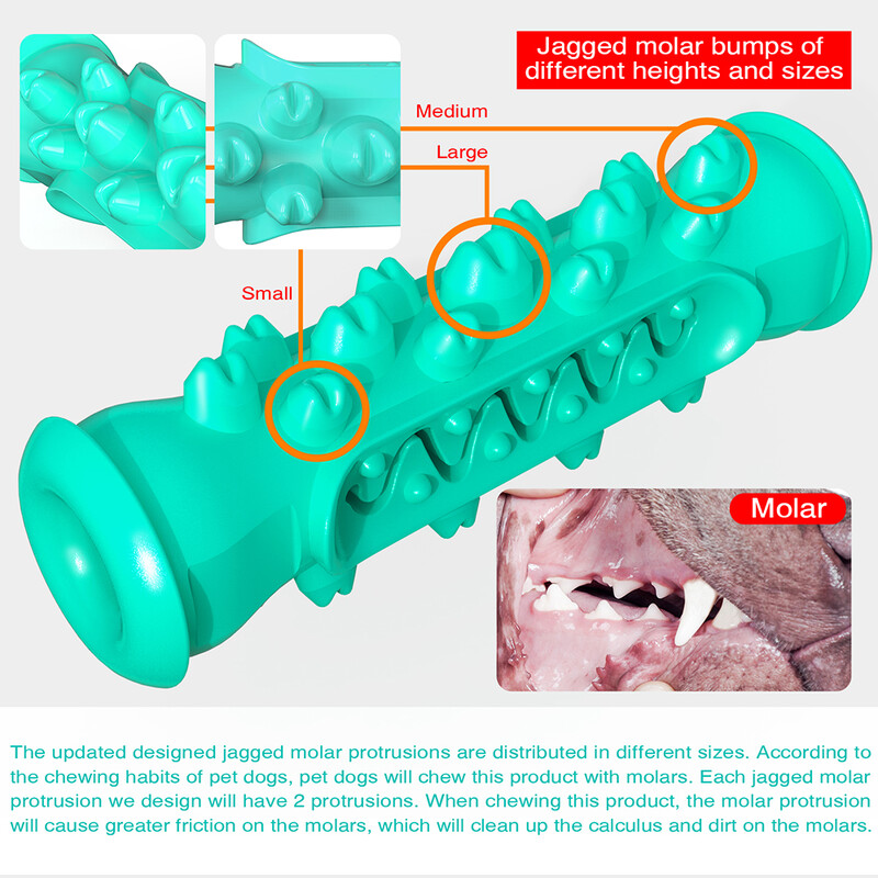 Suņu molāra košļājamā rotaļlieta vidēji lieliem suņiem Interaktīvas, smieklīgas zobu tīrīšanas kaulu rotaļlietas Zelta retrīvera Jorkšīras mājdzīvnieku piederumi