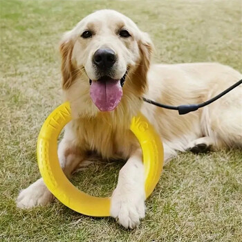 Играчки за кучета Pet Flying Disk Training Ring Puller Anti-Bite Floating Interactive Supplies Dog Toys Агресивна играчка за дъвчене