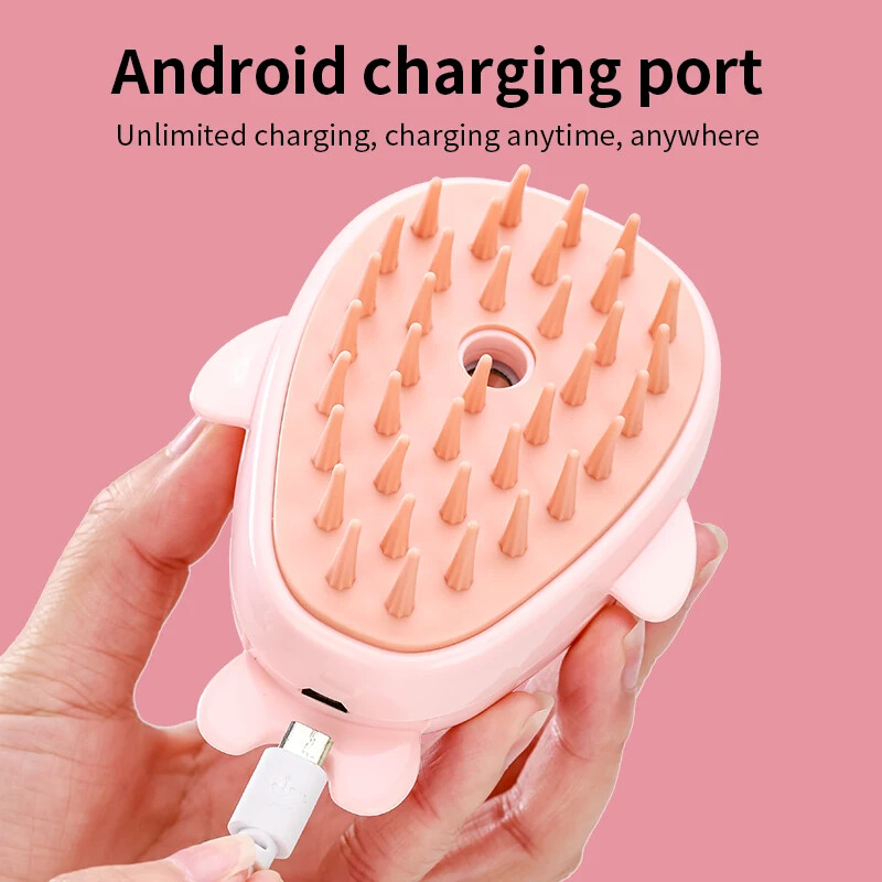 Armas koerakassi auruhari elektripihustav lemmikloomakamm 3-ühes auruti masseerija Lemmikloomade hooldamine sassis ja lahtiste juuste eemaldamine